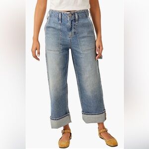We The Free Major Leagues Wide Leg Crop Jeans